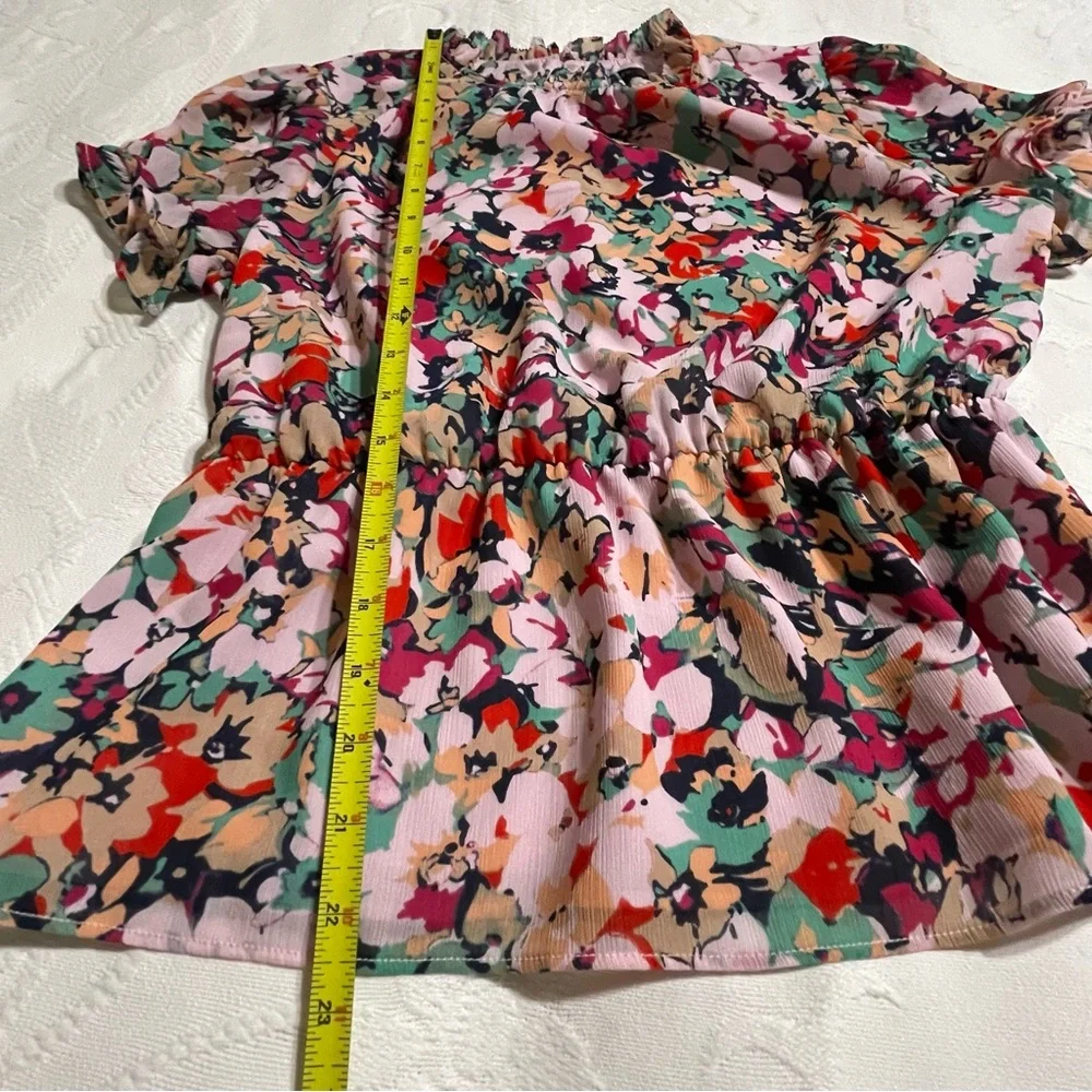 J.Crew‎ Crinkle Cyrano Floral Top